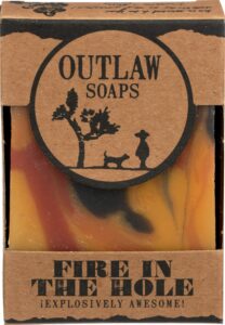 outlaw soaps fire in the hole bar soap, 4 oz