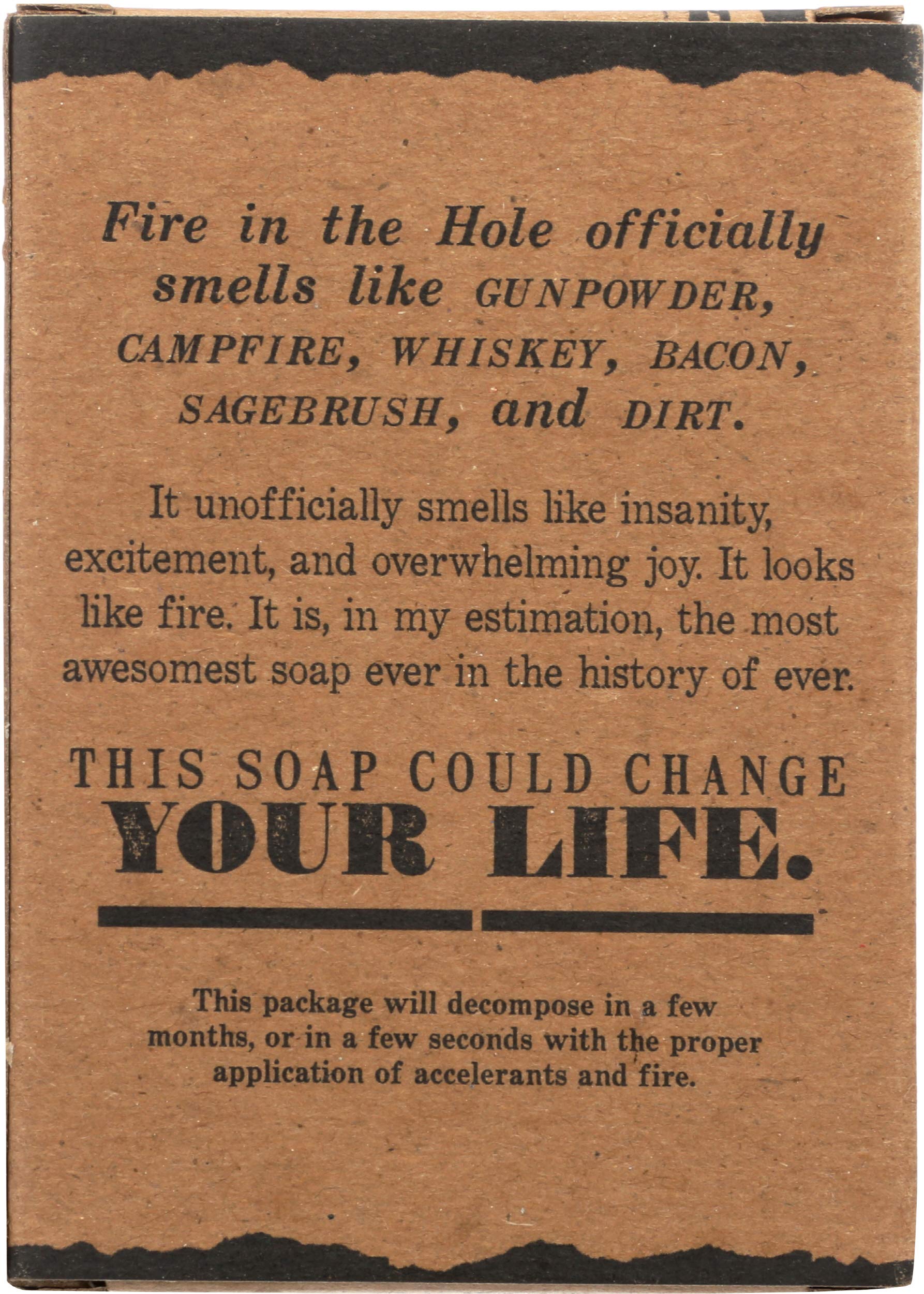 OUTLAW SOAPS Fire In The Hole Bar Soap, 4 OZ