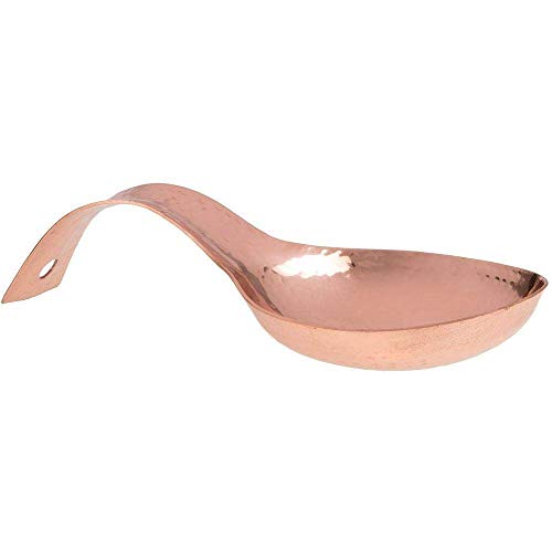 Home Essentials 79113-HE Unique Kitchen Hammered Copper Spoon Rest 7.5"L