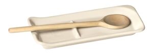 emile henry 9" x 4" spoon rest, clay, 6 count