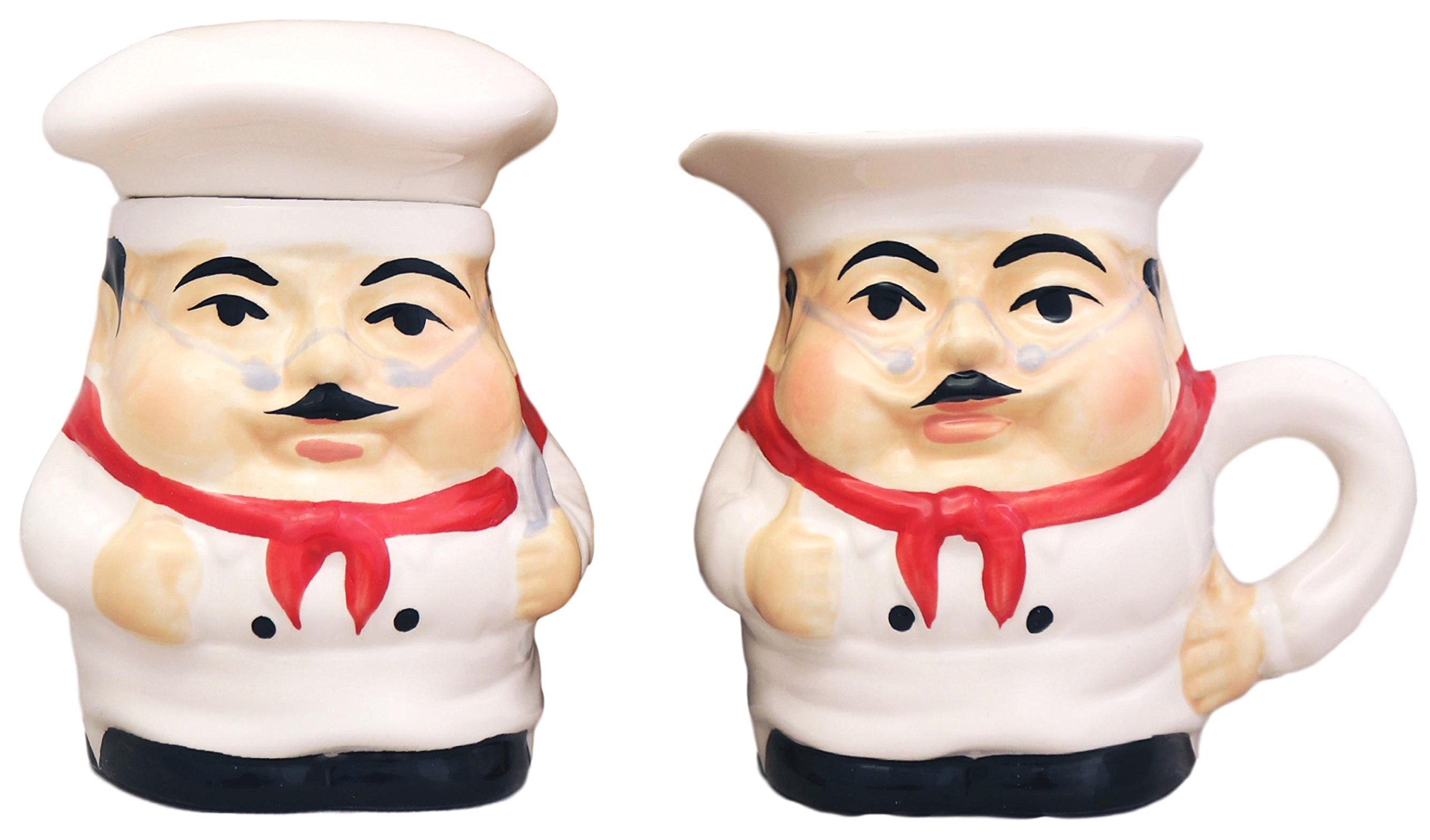 Fat Chef Sugar and Creamer Set