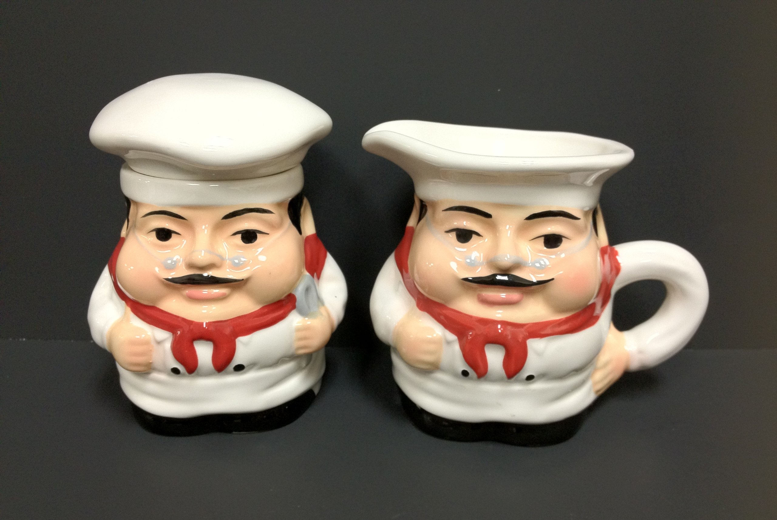 Fat Chef Sugar and Creamer Set