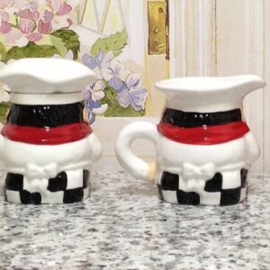 Fat Chef Sugar and Creamer Set