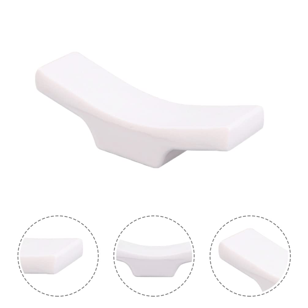 Desktop Stand 6Pcs Chopsticks Holder Rest Melamine Spoon Stand Rest Rack Server Utensil Rest Spatula Holder for Kitchen Cooking Stove Dishwasher White Holder