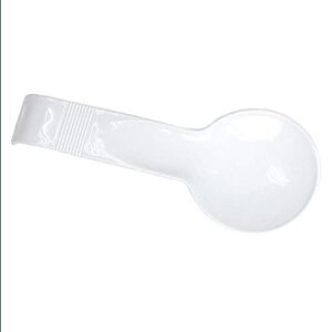 2 spoon rest kitchen utensils home decor tools spatula holder plastic white 12"