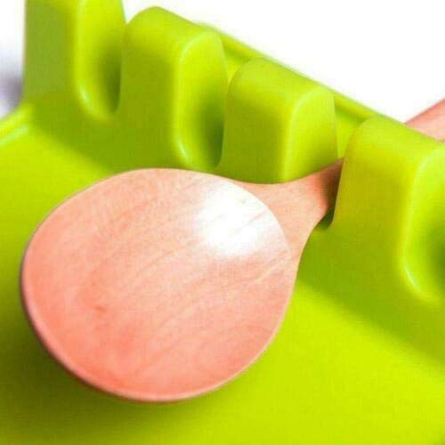 Empire Choice Utensil Spatula Spoon Rest Mat Ladle Spoon Holder Utensils Holders for Kitchen Counter or Stove Top (Green)