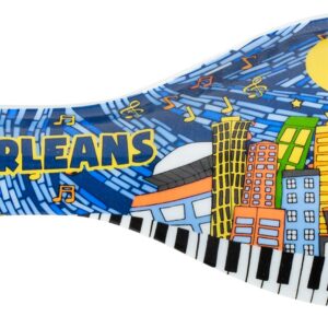 New Orleans Music Sky Mosaic Souvenir Spoon Rest