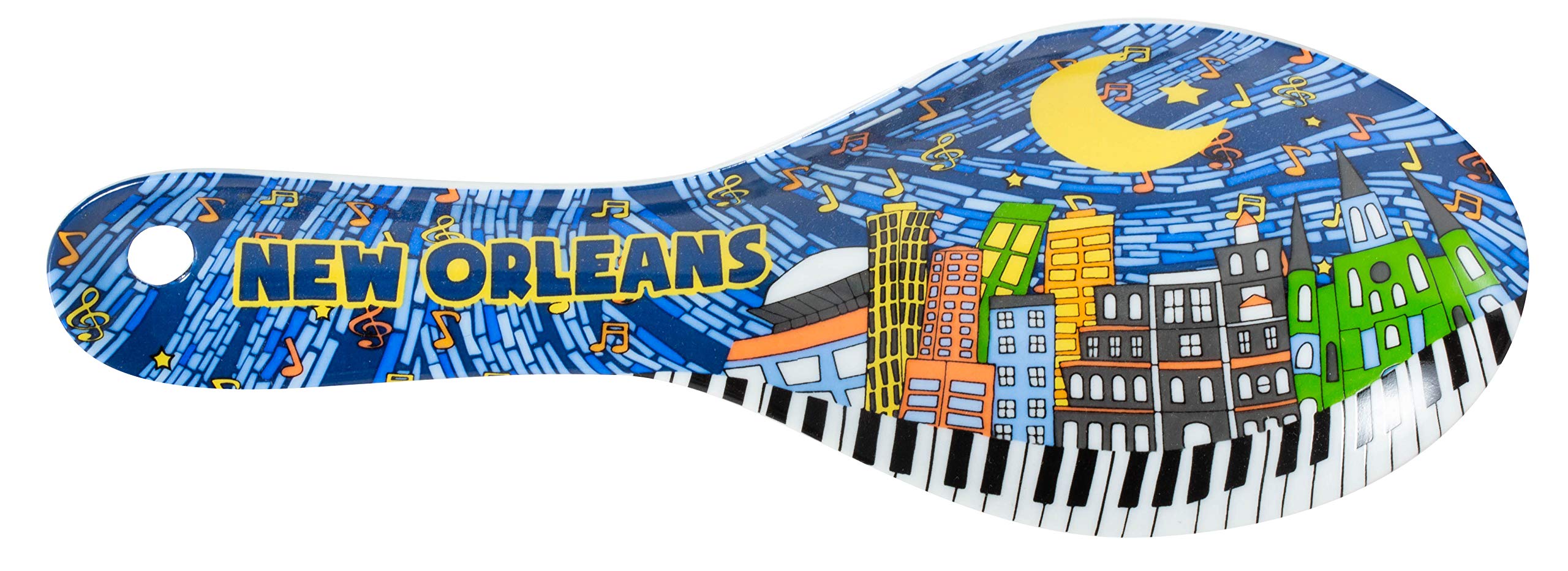 New Orleans Music Sky Mosaic Souvenir Spoon Rest