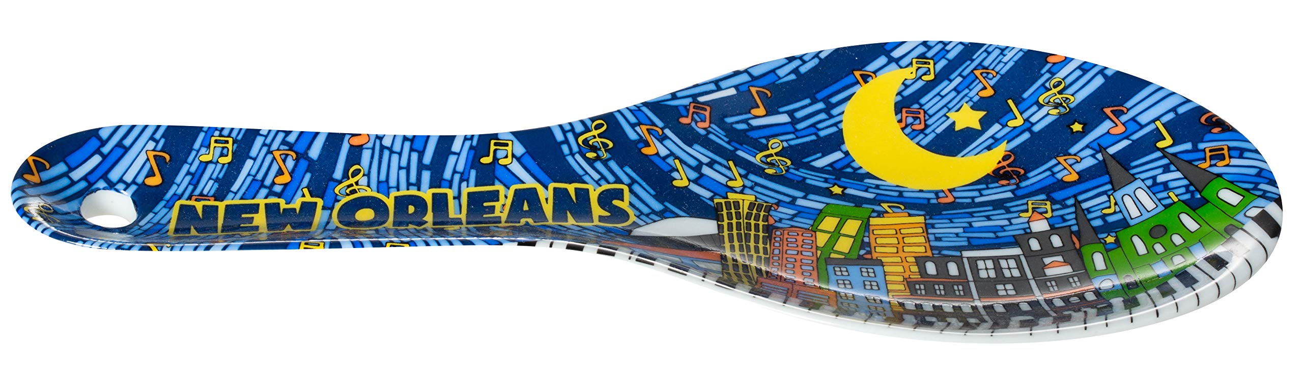 New Orleans Music Sky Mosaic Souvenir Spoon Rest