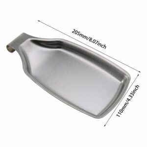 Heyous Stainless Steel Square Spoon Rest 205x110mm Spoon Rest Holder for Kitchen, Spatula Ladle, Brush and Other Cooking Utensils