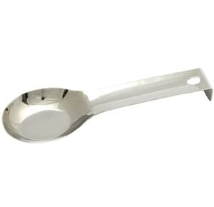 chef craft classic spoon rest, 10.5 inches in length, stainless steel