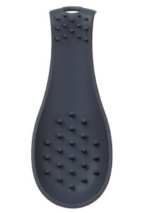 dexas gsr2-432 silicone spoon rest, small, gray