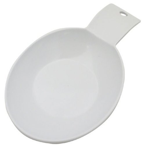 Range Kleen , White Melamine Spoon Rest, 8 by 4.5-Inch