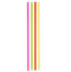 pack of 150 neon giant 12" drinking/smoothie straw, perfect for tall cups and tumblers