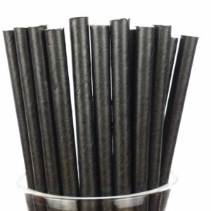 free dhl 500 pcs plain black paper straws bulk, colored disposable solid color black paper drinking straws for holiday party, wedding, baby shower, birthday, halloween pure mason jar straws