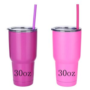 ALINK 6 Silicone Smoothie Straws + 4 12MM Stainless Steel Boba Tea Straws