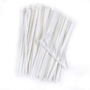 Treasure Gurus 300 Individually Wrapped Flexible Plastic Disposable Bendy Drinking Straws Party Supply