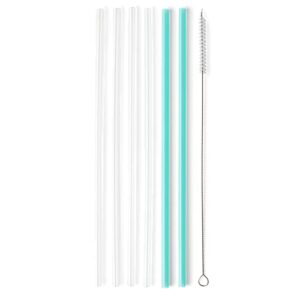 swig life tall straw set + cleaning brush, each straw is 10.5 inch long (fits swig life 20oz, 22oz, and 32oz tumblers)
