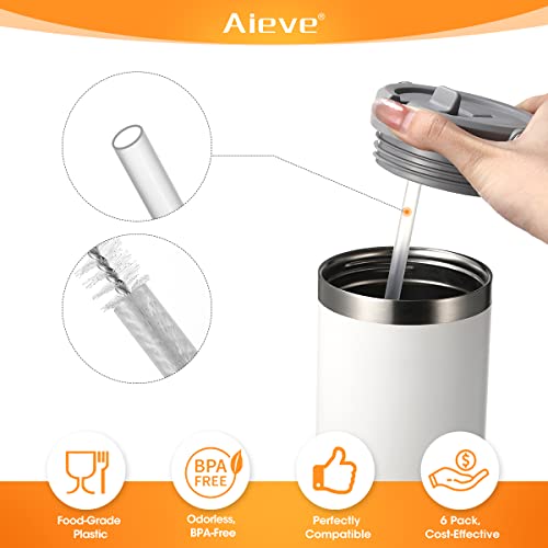 Aieve Straw Replacement for Stanley Iceflow Tumbler 30 oz, Stanley Flip Straw Tumbler(6 Pack)