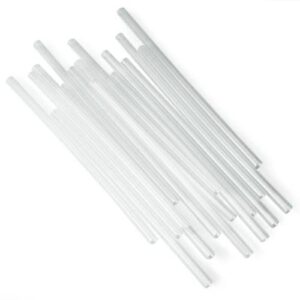 perfect stix clear jumbo unwrapped disposable straws, standard size 7.75 x 0.23". clear color, medium, pack of 1000ct