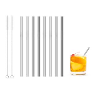 kiemeu short metal straws for kids, small straws for cocktails, reusable cocktail straws for drinks 5.5 inch