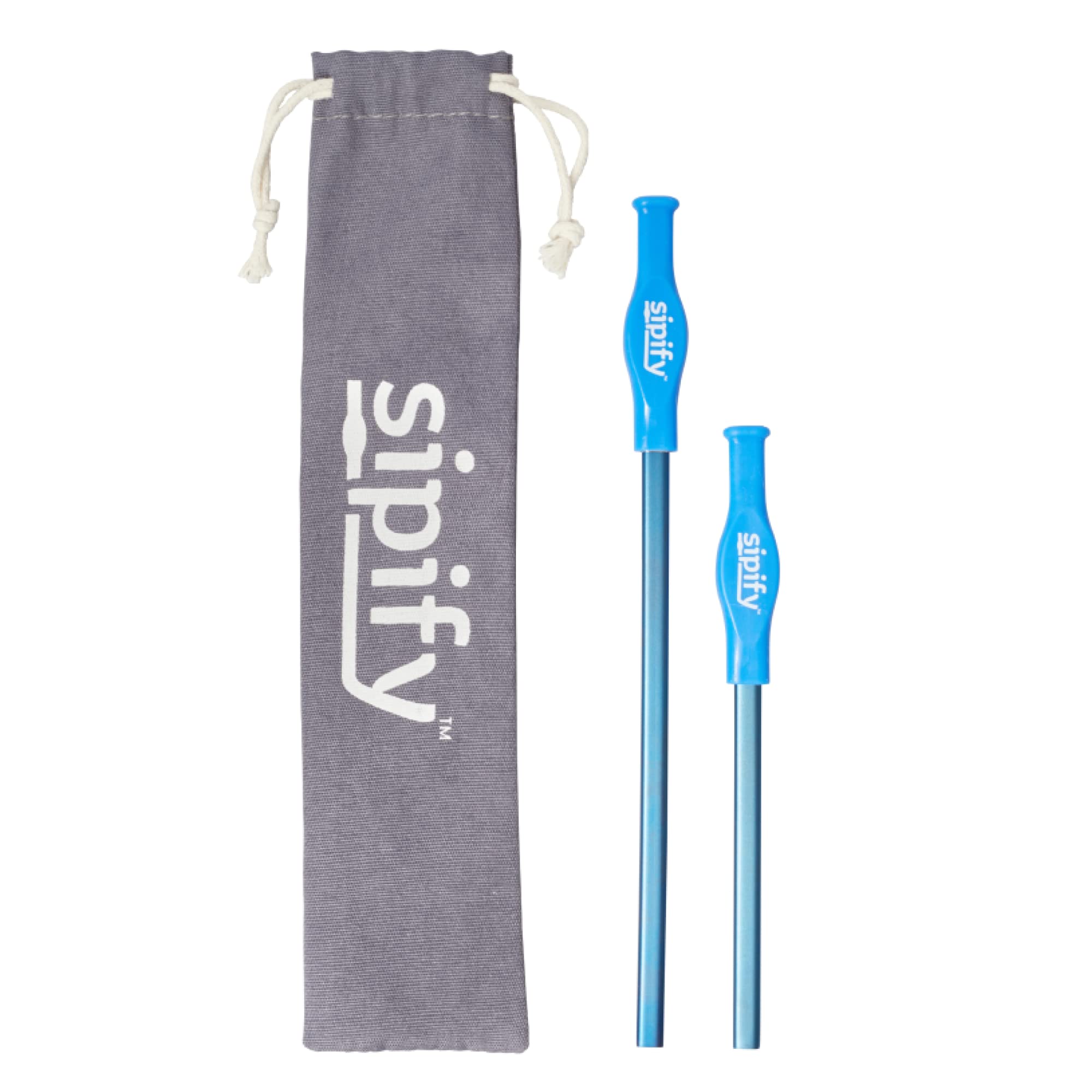 Protect Teeth from Coffee & Tea Stains - Flow Limiting Reusable Straws for Hot Drinks by Sipify - Stainless Steel Straws with Silicone Cover Aerate to Protect from Scalding - Dishwasher Safe - 2 Pack