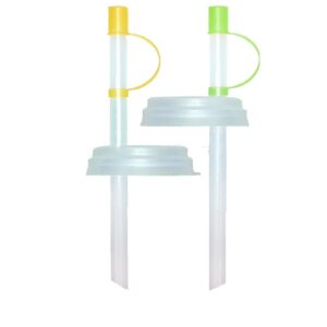 Jokari 4 Count Sip and Seal Soda Straws for Canned Beverages