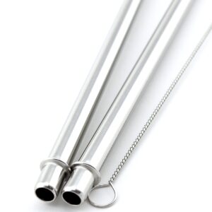 2 Venti Stainless Steel CocoStraw Replacement Straws 2qty For Hot & Cold Travel Mug To-Go Drink Cups