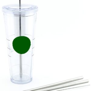 2 Venti Stainless Steel CocoStraw Replacement Straws 2qty For Hot & Cold Travel Mug To-Go Drink Cups