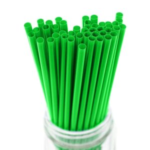 vaoruteng 10 inch drinking straws (10 inch x 0.28 inch) (250, green)