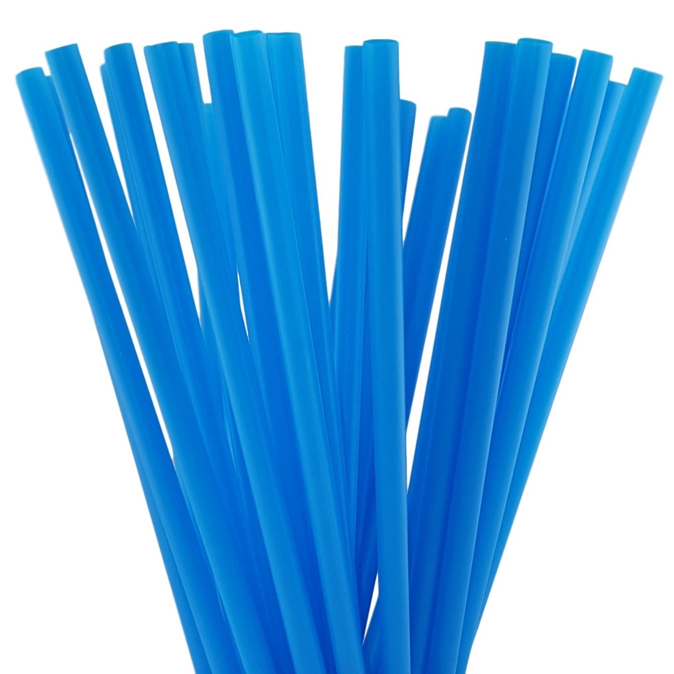 10 Inch Drinking Straws (10 Inch x 0.28 Inch) (250, Blue)