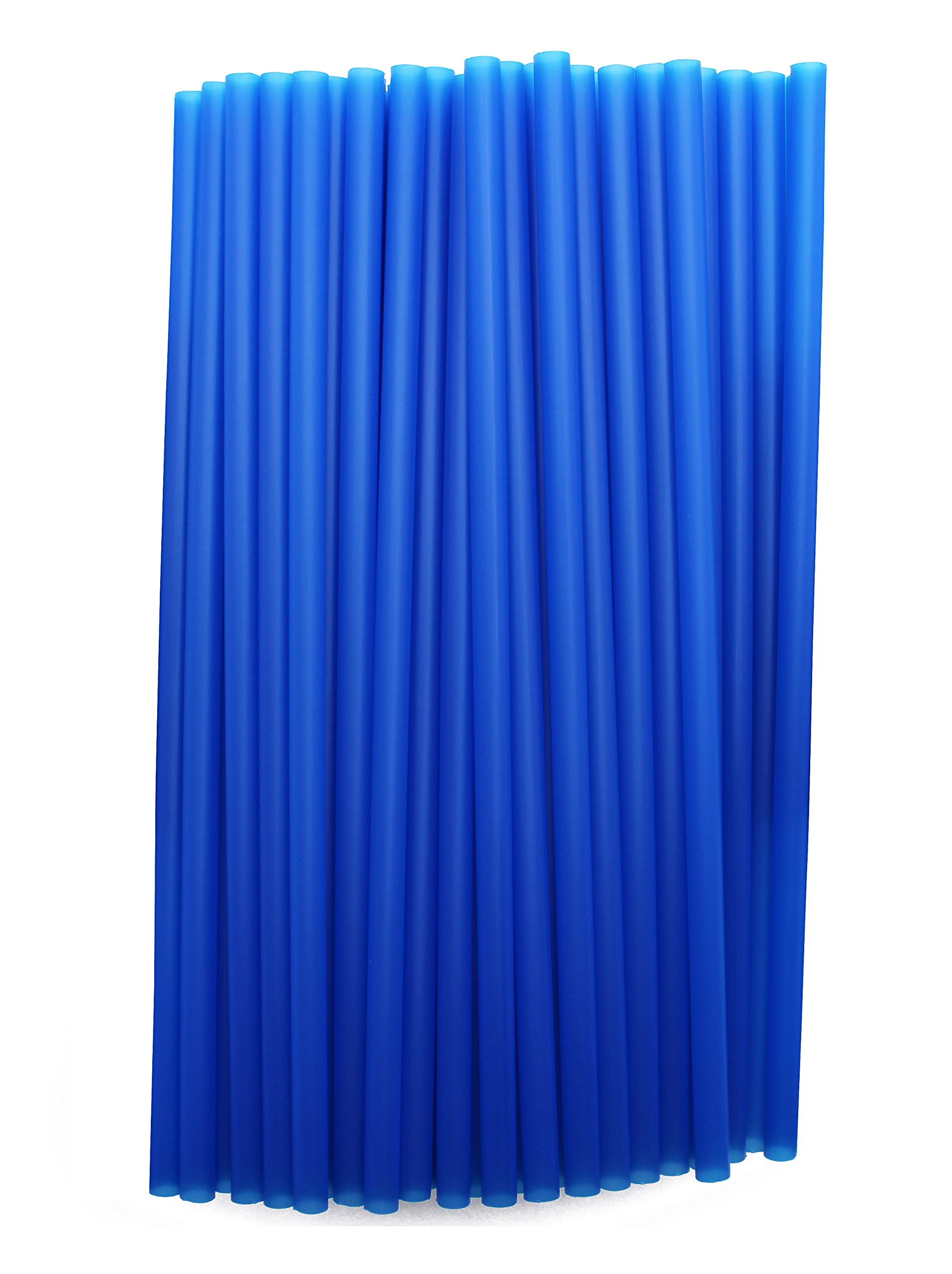 10 Inch Drinking Straws (10 Inch x 0.28 Inch) (250, Blue)