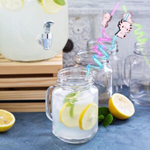 24 Pack Straws Axolotl Party Supplies Axolotl Straws for Kids Reusable Plastic Straws Twisty Straws Drinking Straws for Axolotl Themed Party Decoration Supplies Birthday Favors for Juice Milk Drinks