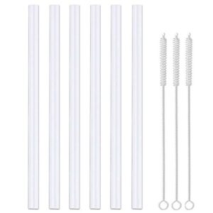 greant 6 pack replacement straws compatible with lifefactory water bottle 16oz with straw cap, 7.5 inch silicone straws (190mm (compatible with 16 ounce lifefactory bottle))