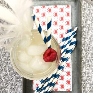 Outside the Box Papers Yellow and Navy Blue Chevron and Stripe Paper Straws 7.75 Inches- 100 Navy Blue, Yellow