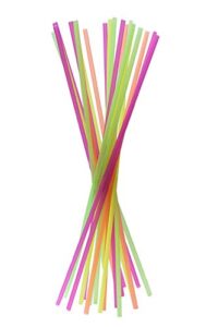20" extra long neon straws - pack of 300ct