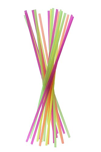 20" Extra Long Neon Straws - Pack of 300ct