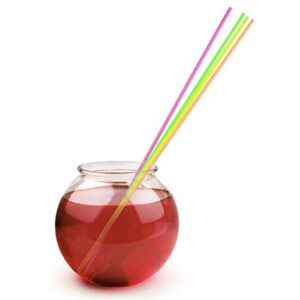 20" Extra Long Neon Straws - Pack of 300ct