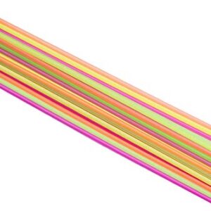 20" Extra Long Neon Straws - Pack of 300ct