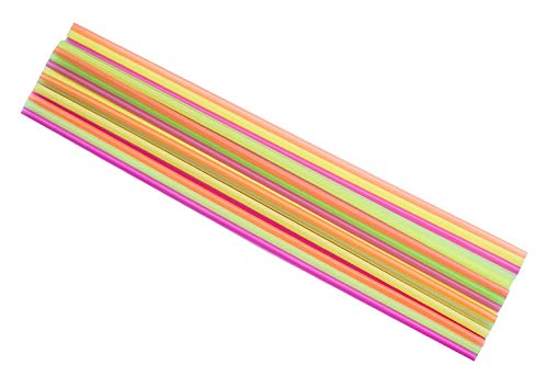 20" Extra Long Neon Straws - Pack of 300ct