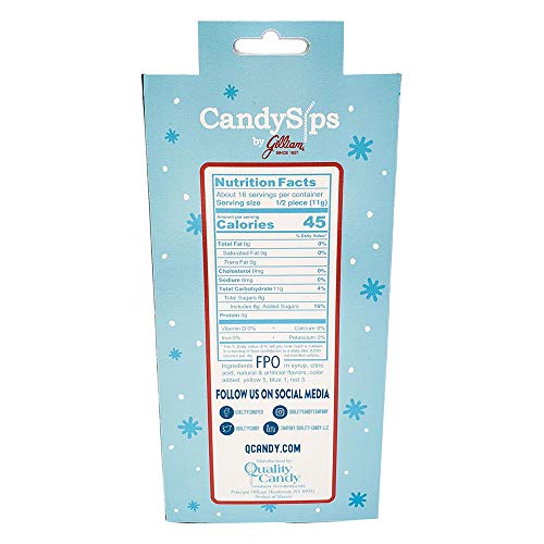 CandySips Candy Straws, Peppermint, 8 Straws, Pack of 2