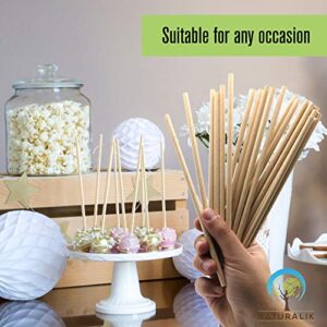 Naturalik 100-Pack Extra Durable Biodegradable Paper Straws - Dye-Free- Eco-Friendly Sturdy Paper Straws Bulk- Drinking Straws for Smoothies, Restaurants and Party Decorations, 7.7" (Brown 100ct)