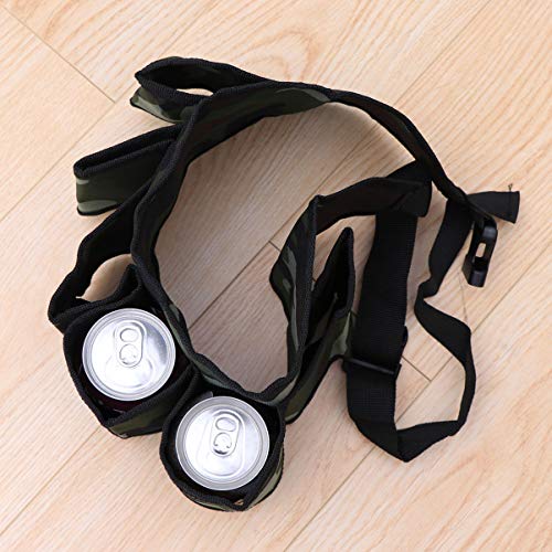 Happyyami Outdoor Beer Carrier Soda Can Holder Belt E Scooter Accessories Fanny Sashes Inline Skate Display Fun Beer Accessory Metal Cups for Drinking Portable Travel Picnic Bag