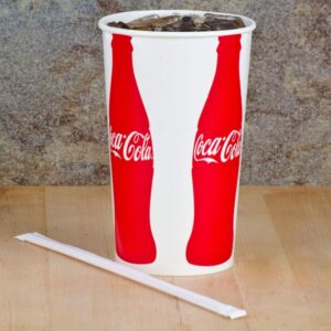 Plastic Drinking Red & White Straws - Extra Long Striped, Individually Wrapped Straw 10 inches long, BPA Free, Restaurant Grade,200 Pack Disposable Straws