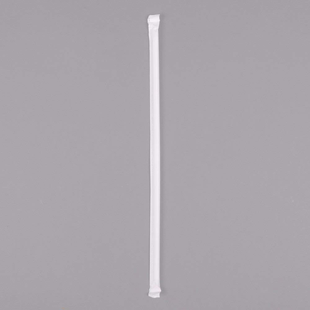 Plastic Drinking Red & White Straws - Extra Long Striped, Individually Wrapped Straw 10 inches long, BPA Free, Restaurant Grade,200 Pack Disposable Straws