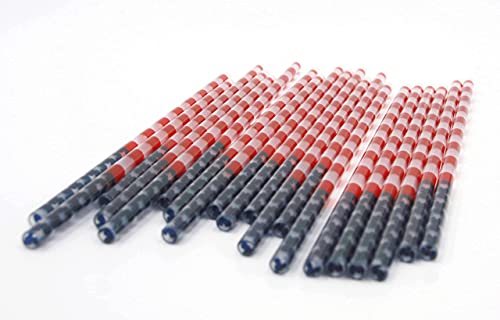 Lithos Outfitters, Old Glory Straws 20-Pack Red White Blue American Flag Reusable BPA-Free Plastic Drinking Straws