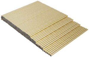 kikkerland paper straws (set of 144) gold
