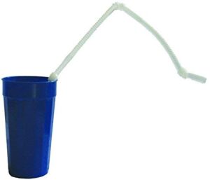 kinsman extra long 28" flexible drinking straw, pack of 5