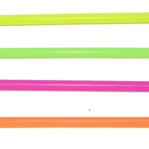 Perfect Stix Concession Spoon Straw, Unwrapped, Assorted Colors, 8" Length (Pack of 400)