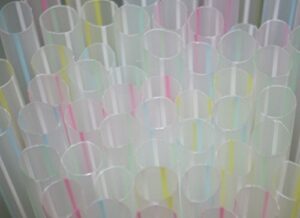 amkl 120 count extra wide fat boba bubble tea smoothie drinking straw 8 1/2" striped. plastic rods for tiered cake construction